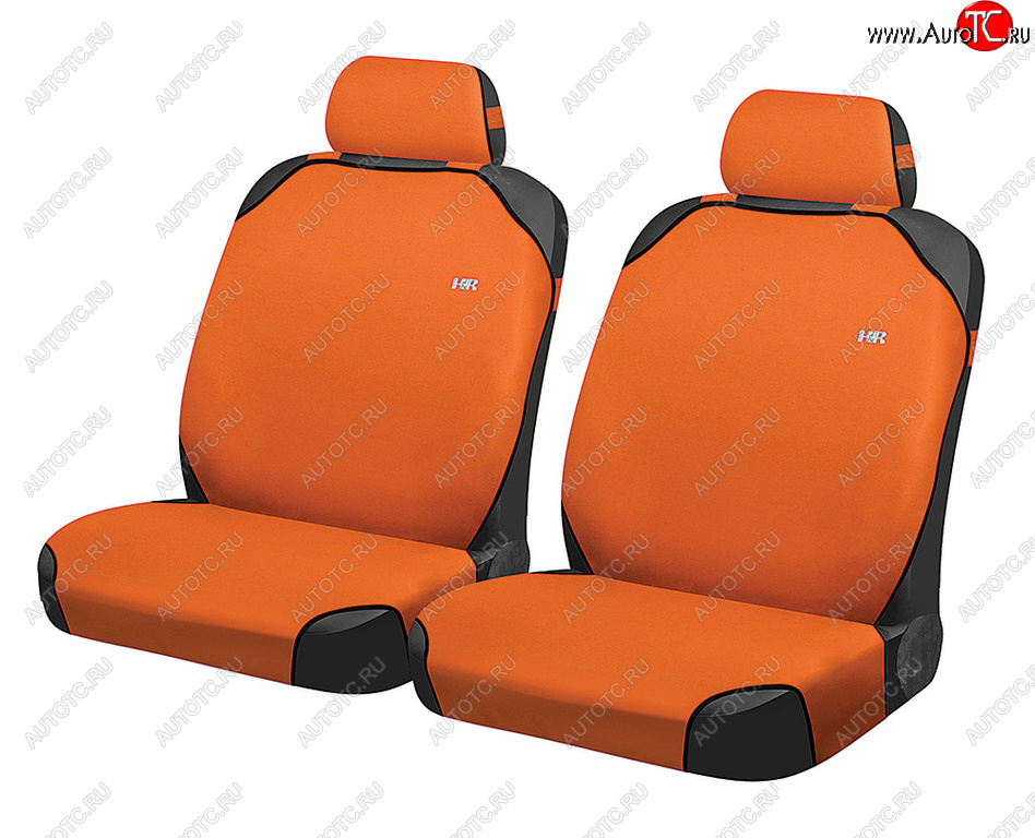 649 р. Универсальные чехлы сидений (майка, 4 предм., полиэстер) Perfect Front CARFASHION Seat Leon 5F хэтчбэк 5 дв. (2012-2016) (оранжевый)  с доставкой в г. Горно‑Алтайск