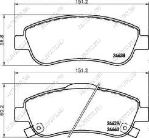 4 299 р. Колодки тормозные передние (4шт.) TEXTAR Honda CR-V RE1,RE2,RE3,RE4,RE5,RE7 дорестайлинг (2007-2010)  с доставкой в г. Горно‑Алтайск