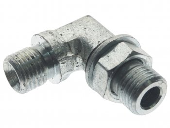 Адаптер JCB угловой 90 градусов металлический (14 BSP-916 SAE) ARIES ARIES 81690618