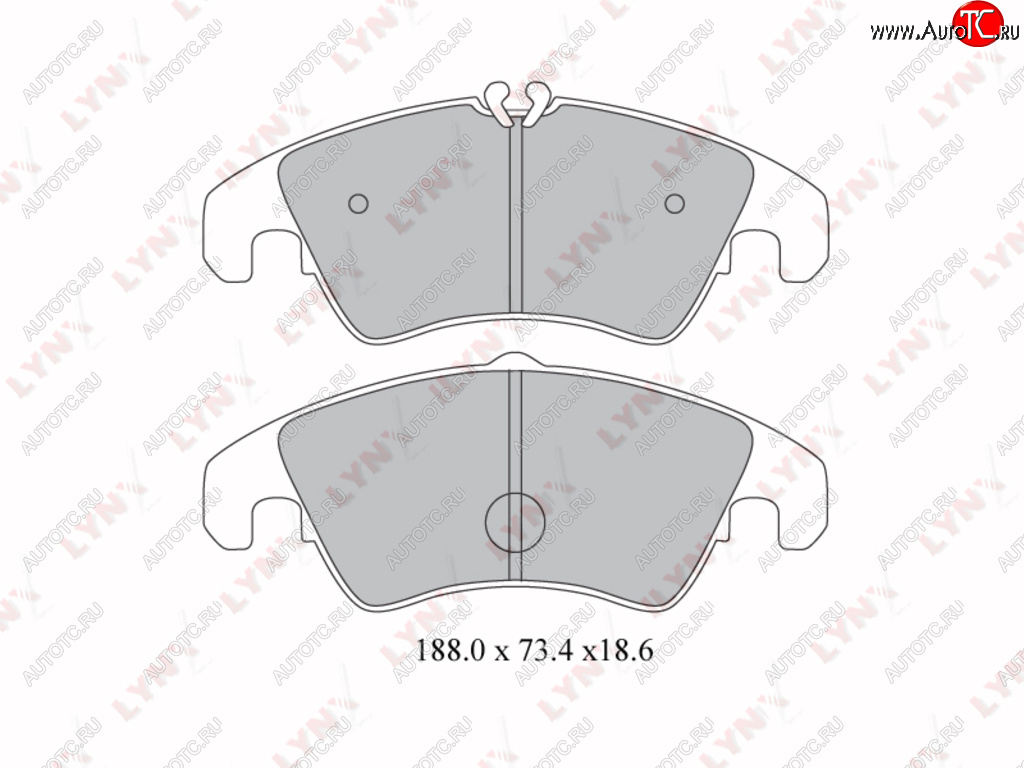 3 479 р. Колодки тормозные передние(4шт.) LYNX Audi Q5 FY дорестайлинг (2017-2020)  с доставкой в г. Горно‑Алтайск