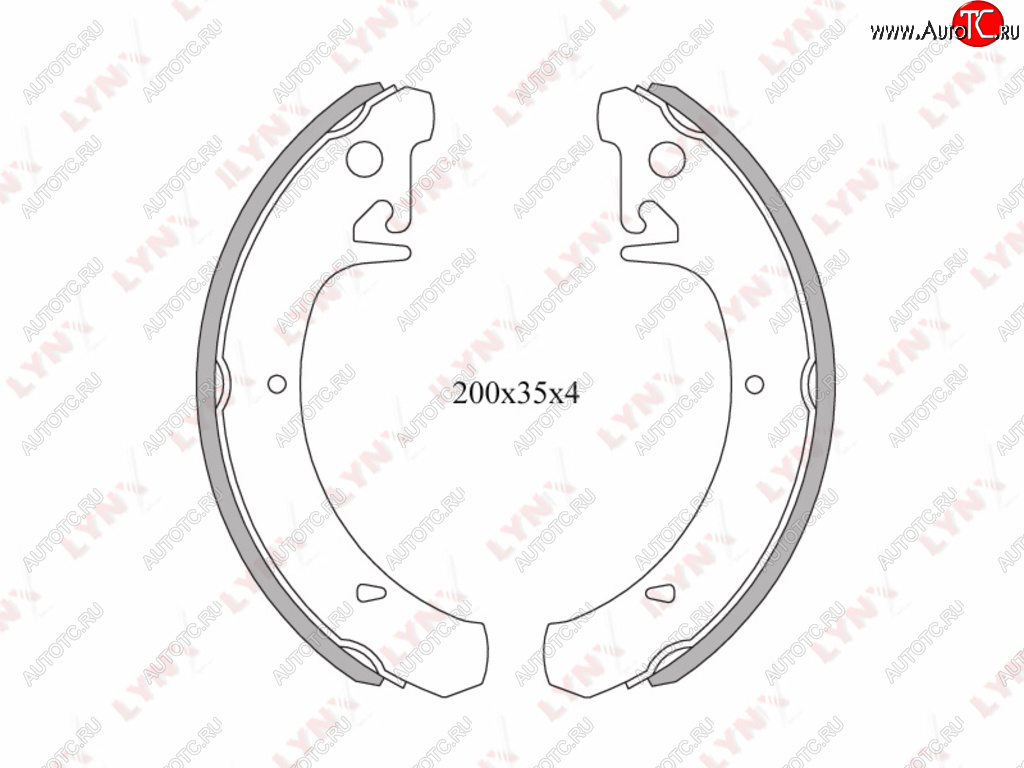 1 299 р. Колодки тормозные задние (4шт.) LYNX Лада 2115 (1997-2012)  с доставкой в г. Горно‑Алтайск