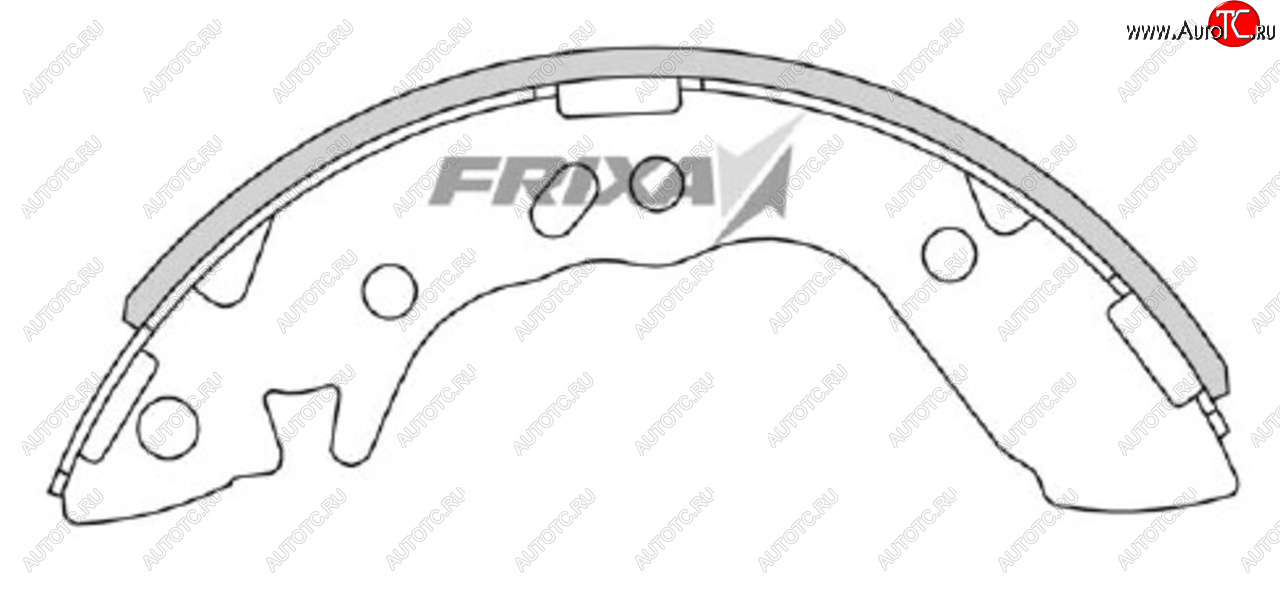 1 299 р. Колодки тормозные задние барабанные (4шт.) HANKOOK FRIXA Hyundai Accent седан ТагАЗ (2001-2012)  с доставкой в г. Горно‑Алтайск