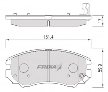 Колодки тормозные передние (4шт.) HANKOOK FRIXA KIA Magentis (2000-2005)