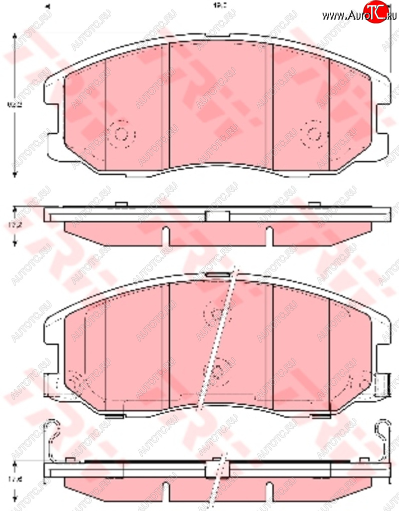 7 499 р. Колодки тормозные передние (4шт.) TRW Chevrolet Captiva  дорестайлинг (2006-2011)  с доставкой в г. Горно‑Алтайск