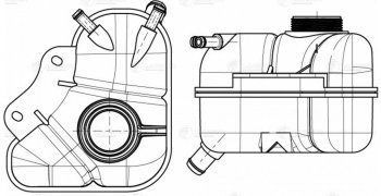 1 429 р. Бачок расширительный LUZAR Daewoo Lanos T100 хэтчбэк 5 дв. дорестайлинг (1997-2002)  с доставкой в г. Горно‑Алтайск. Увеличить фотографию 8