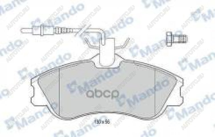 1 439 р. Колодки тормозные передние (4шт.) MANDO CITROEN Berlingo M59 рестайлинг (2002-2012)  с доставкой в г. Горно‑Алтайск