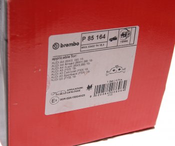 11 549 р. Колодки тормозные передние (4шт.) BREMBO Audi A4 B9 дорестайлинг,седан (2016-2020)  с доставкой в г. Горно‑Алтайск. Увеличить фотографию 3