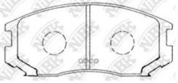 Колодки тормозные передние (4шт.) NIBK Mitsubishi Lancer 9 1-ый рестайлинг седан (2003-2005)