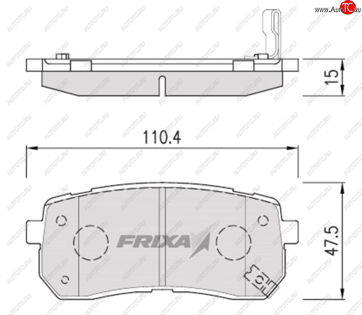 3 999 р. Колодки тормозные задние (4шт.) HANKOOK FRIXA KIA Carnival VQ минивэн рестайлинг (2010-2014)  с доставкой в г. Горно‑Алтайск