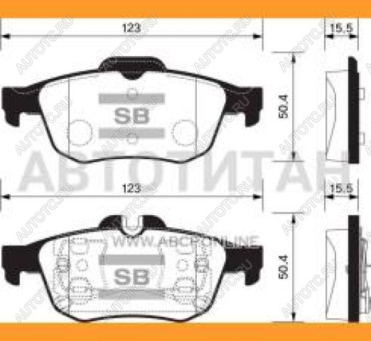 1 639 р. Колодки тормозные задние (4шт.) SANGSIN Nissan Primera 3 седан P12 (2001-2008)  с доставкой в г. Горно‑Алтайск