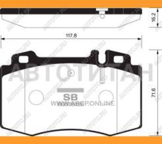 2 689 р. Колодки тормозные передние (4шт.) SANGSIN Mercedes-Benz E-Class W211 дорестайлинг седан (2002-2006)  с доставкой в г. Горно‑Алтайск