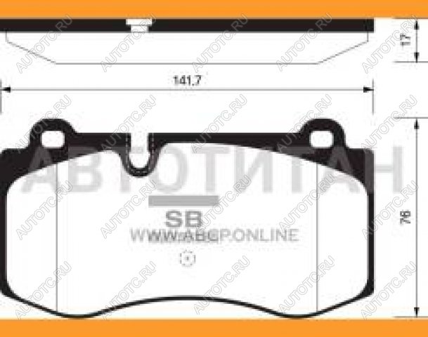 2 779 р. Колодки тормозные передние (4шт.) SANGSIN Mercedes-Benz E-Class W211 дорестайлинг седан (2002-2006)  с доставкой в г. Горно‑Алтайск