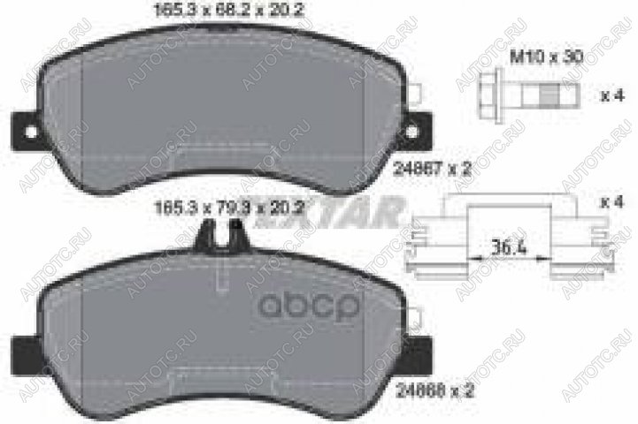 5 549 р. Колодки тормозные передние (4шт.) TEXTAR Mercedes-Benz GLK class X204 дорестайлинг (2008-2012)  с доставкой в г. Горно‑Алтайск