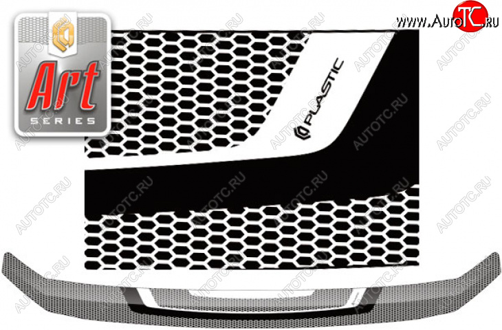 2 199 р.  Дефлектор капота CA-Plastic  Mazda CX-8  KG2P KG5P (2017-2022) дорестайлинг (Серия Art черная)  с доставкой в г. Горно‑Алтайск