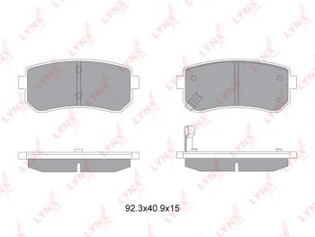 1 159 р. Колодки тормозные задние (4шт.) LYNX KIA Ceed 3 CD универсал (2018-2024)  с доставкой в г. Горно‑Алтайск. Увеличить фотографию 2