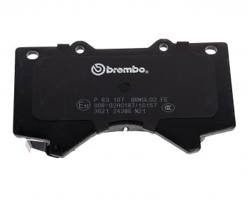 5 999 р. Колодки тормозные передние (4шт.) BREMBO Toyota Land Cruiser 200 дорестайлинг (2007-2012)  с доставкой в г. Горно‑Алтайск. Увеличить фотографию 5