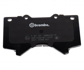 5 999 р. Колодки тормозные передние (4шт.) BREMBO Toyota Land Cruiser 200 дорестайлинг (2007-2012)  с доставкой в г. Горно‑Алтайск. Увеличить фотографию 3