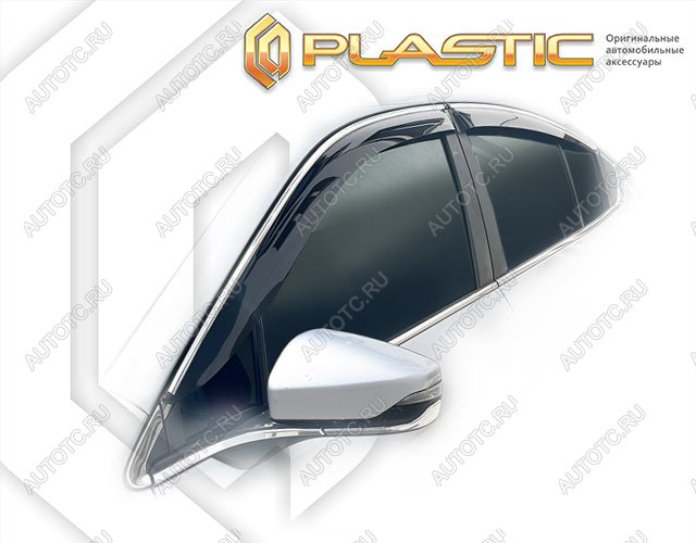 2 159 р. Дефлектор окон CA-Plastic  Subaru Legacy  BW,BT (2020-2022) седан дорестайлинг (Classic полупрозрачный)  с доставкой в г. Горно‑Алтайск