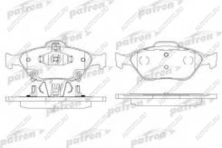 1 559 р. Колодки тормозные передние (4шт.) PATRON Toyota Yaris XP90 седан дорестайлинг (2006-2009)  с доставкой в г. Горно‑Алтайск