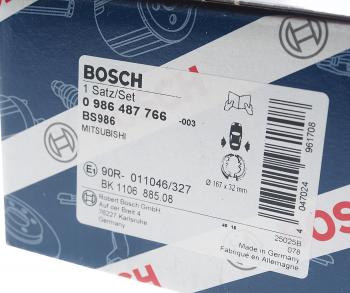 2 899 р. Колодки тормозные задние барабанные (4шт.) BOSCH CITROEN C4 B7 хэтчбэк 5 дв. (2011-2018)  с доставкой в г. Горно‑Алтайск. Увеличить фотографию 4