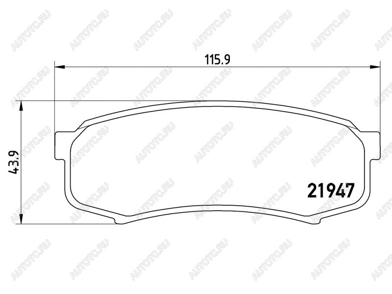 2 699 р. Колодки тормозные задние BAIKOR  Toyota Land Cruiser ( 80,  78,  90,  J105) - Land Cruiser Prado ( J120,  J150)  с доставкой в г. Горно‑Алтайск