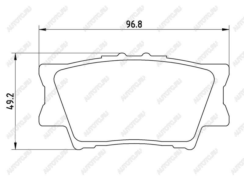 2 989 р. Колодки тормозные задние BAIKOR Toyota Camry XV40 рестайлинг (2009-2011)  с доставкой в г. Горно‑Алтайск