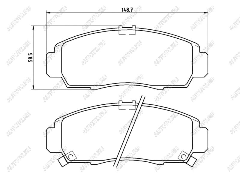 3 899 р. Колодки тормозные перед BREMBO  Honda Accord  CU (2008-2013) седан дорестайлинг, седан рестайлинг  с доставкой в г. Горно‑Алтайск