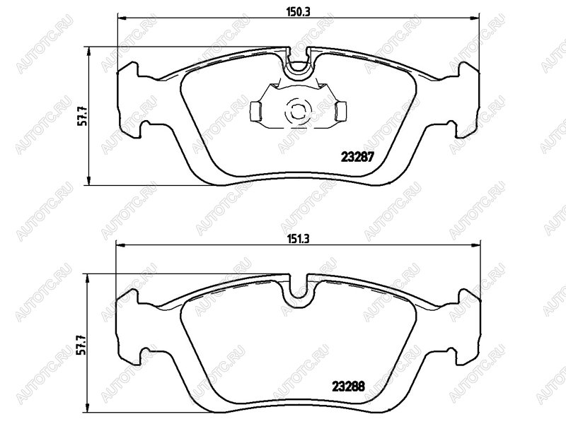 2 859 р. Колодки тормозные передние BREMBO BMW 3 серия E36 седан (1990-2000)  с доставкой в г. Горно‑Алтайск