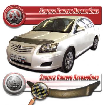 Дефлектор капота CA-Plastiс Toyota (Тойота) Avensis (Авенсис)  T250 универсал (2003-2008) T250 универсал дорестайлинг, рестайлинг