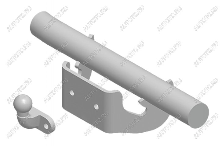 10 699 р. Фаркоп (с кованым фланцевым шаром) Leader Plus  Toyota RAV4  XA40 (2012-2019) 5 дв. дорестайлинг, 5 дв. рестайлинг (стальной, шар F (C, F30))  с доставкой в г. Горно‑Алтайск