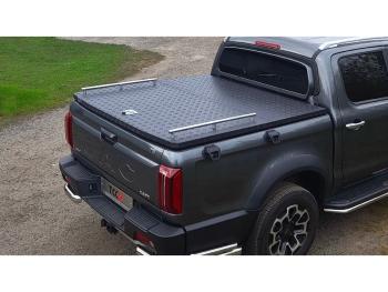 Рейлинг длинный (комплект) ТСС Тюнинг JAC T9 Pickup Double Cab (2021-2025)