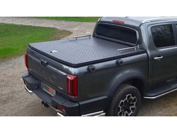 Рейлинг длинный на крышку кузова Premium ТСС Тюнинг JAC T9 Pickup Double Cab (2021-2025)