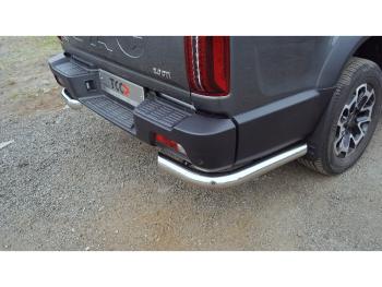 Защита задняя d76.1 мм (уголки) ТСС Тюнинг JAC (Джак) T9 (Т) (2021-2025) Pickup Double Cab