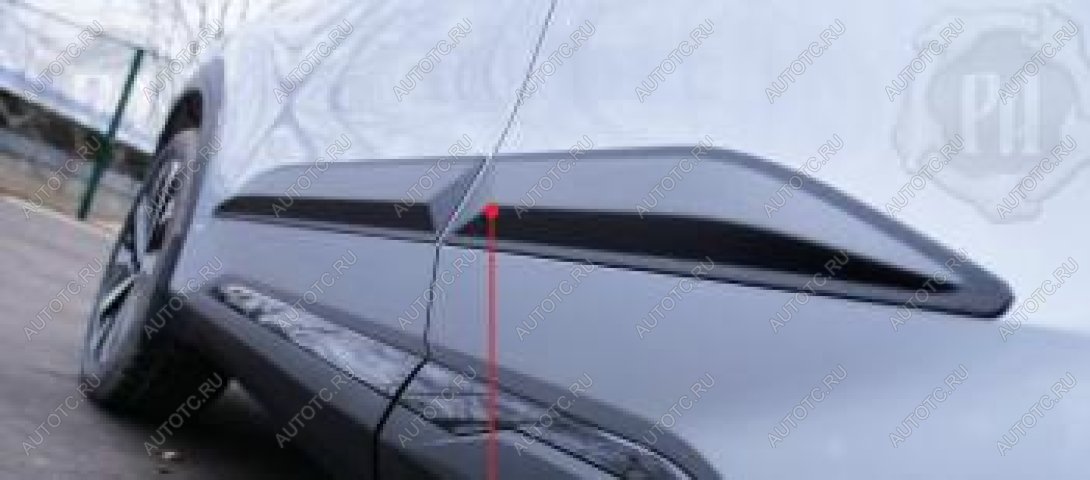 1 279 р. Молдинг двери передний правый Русская Артель  Geely Atlas  FX11 (2023-2025) (шагрень)  с доставкой в г. Горно‑Алтайск