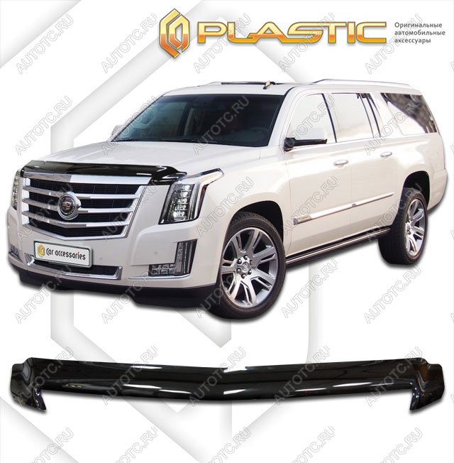 3 079 р. Дефлектор капотаClassic черныйCadillacEscalade ESV2014–2021   2010010111113  с доставкой в г. Горно‑Алтайск