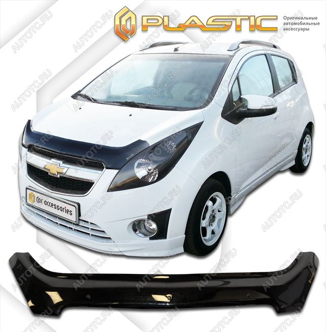 3 079 р. Дефлектор капотаClassic черныйChevroletSpark 2010–н.в.  2010010105723  с доставкой в г. Горно‑Алтайск