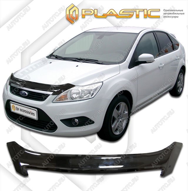 2 799 р. Дефлектор капотаClassic черныйFordFocus 2 хэтчбэк2008-2011CB4  2010010114169  с доставкой в г. Горно‑Алтайск