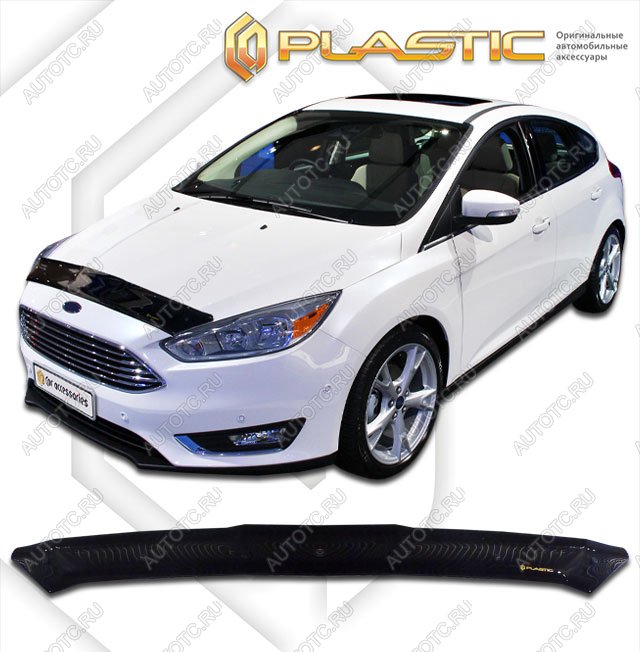 2 599 р. Дефлектор капотаClassic черныйFordFocus 3 универсал2015–н.в.  2010010111670  с доставкой в г. Горно‑Алтайск