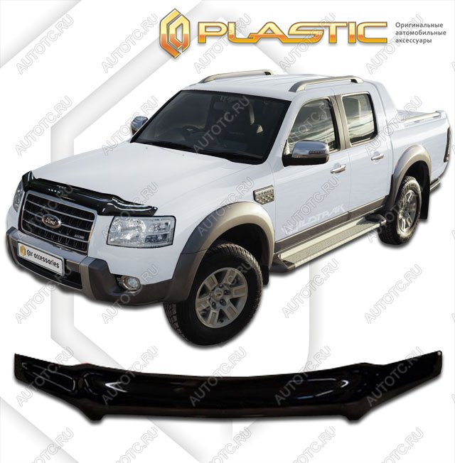 3 079 р. Дефлектор капотаClassic черныйFordRanger 2007-2009  2010010102548  с доставкой в г. Горно‑Алтайск