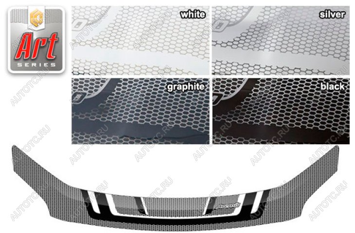 3 099 р. Дефлектор капотаСерия Art чернаяToyotaAvensis 2003-2008T250-T255  2010011500947  с доставкой в г. Горно‑Алтайск