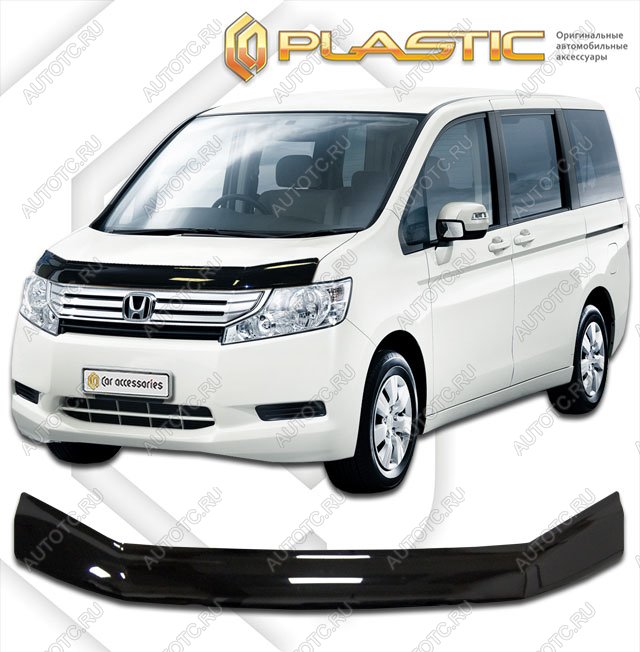 2 969 р. Дефлектор капотаClassic черныйHondaStepwgn 2009–2015RK  2010010108700  с доставкой в г. Горно‑Алтайск