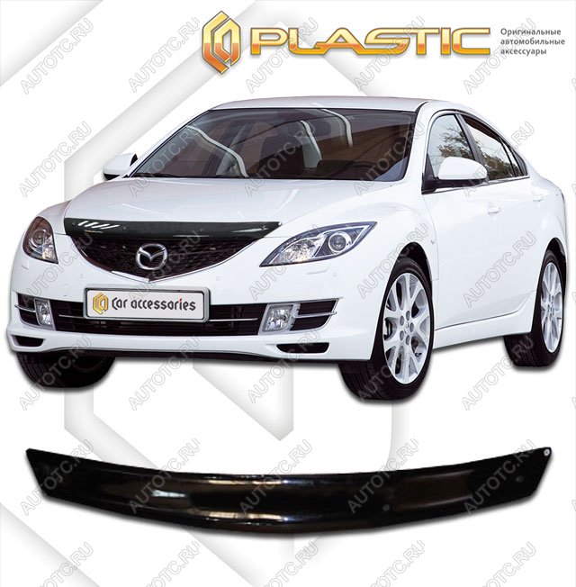 2 499 р. Дефлектор капотаClassic черныйMazda6 седан 2007-2012GH  2010010103323  с доставкой в г. Горно‑Алтайск