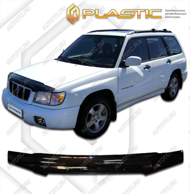 2 799 р. Дефлектор капотаClassic черныйSubaruForester рестайлинг2000-2002SF5, SF9  2010010100803  с доставкой в г. Горно‑Алтайск