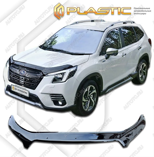 3 199 р. Дефлектор капотаClassic черныйSubaruForester V поколение, джипsuv 5 дв., рестайлинг 202111.2021-12.2022S5  2010010117634  с доставкой в г. Горно‑Алтайск