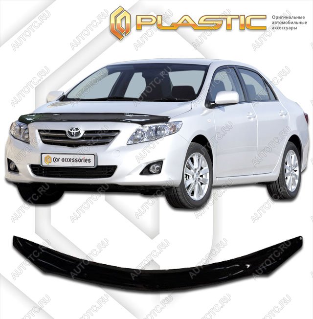 2 799 р. Дефлектор капотаClassic черныйToyotaCorolla Седан2010-2013E150  2010010105181  с доставкой в г. Горно‑Алтайск