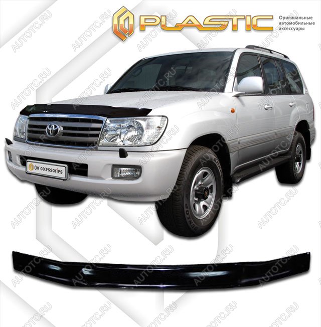 2 799 р. Дефлектор капотаClassic черныйToyotaLand Cruiser 1002002-2007J100,J105  2010010100346  с доставкой в г. Горно‑Алтайск
