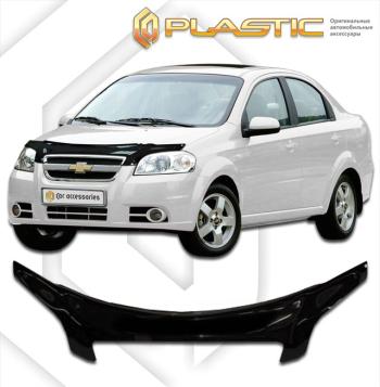 Дефлектор капота (exclusive)Classic черныйChevroletAveo седан2006-2011  2010060101461
