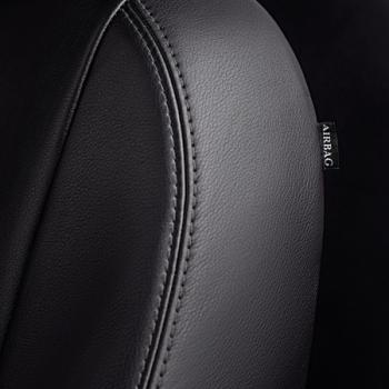 7 199 р. Комплект чехлов для сидений (РЗС 60/40 3Г Илана+Орегон) ТУРИН СТ Lord Autofashion  Geely GC6 (2014-2017) (черный, вставка черная, строчка черная)  с доставкой в г. Горно‑Алтайск. Увеличить фотографию 8