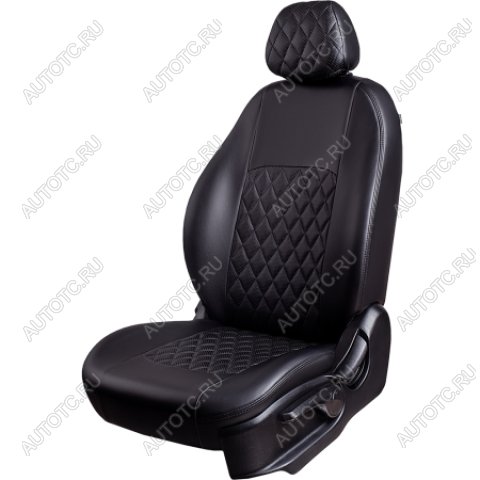 7 199 р. Комплект чехлов для сидений (РЗС 60/40 3Г Илана+Орегон) ТУРИН СТ Lord Autofashion  Geely GC6 (2014-2017) (черный, вставка черная, строчка черная)  с доставкой в г. Горно‑Алтайск