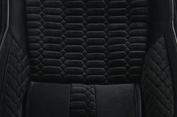 4 399 р. Каркасные накидки для сидений автомобиля из велюра Comfort Черный Seintex 317888  с доставкой в г. Горно‑Алтайск. Увеличить фотографию 4